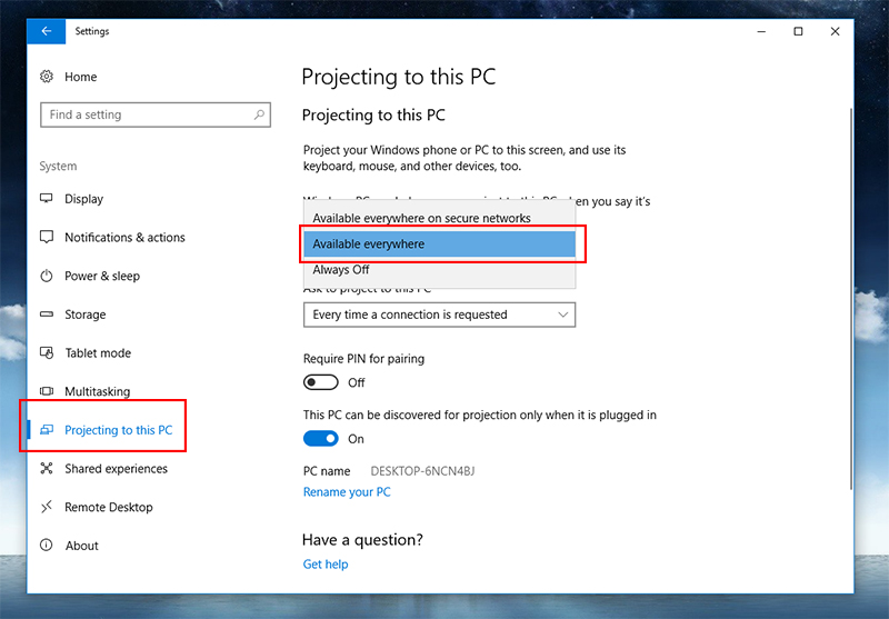 Miracast หรือ DLNA หรือ Screen Mirroring